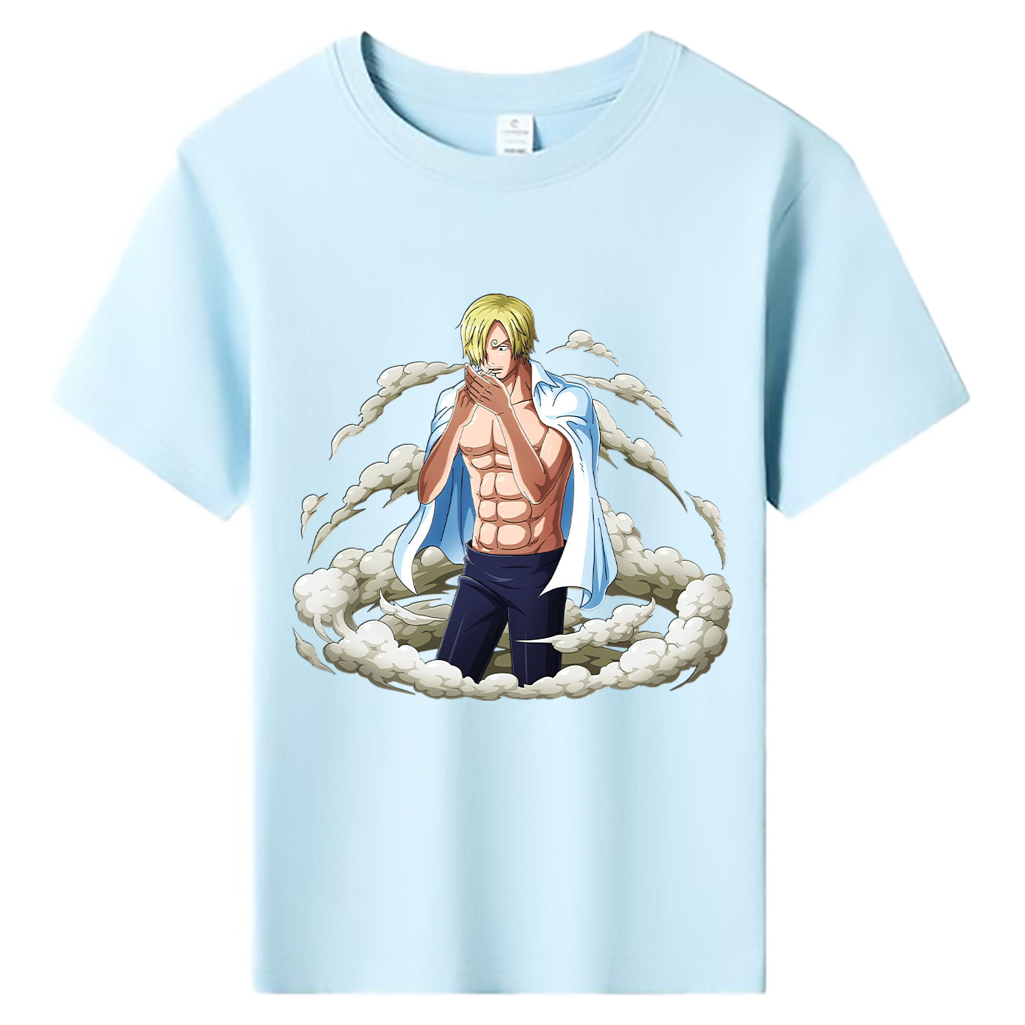 （画像用） ワンピース サンジ ONE PIECE Sanji 綿100％キッズTシャツ（フロントプリント）